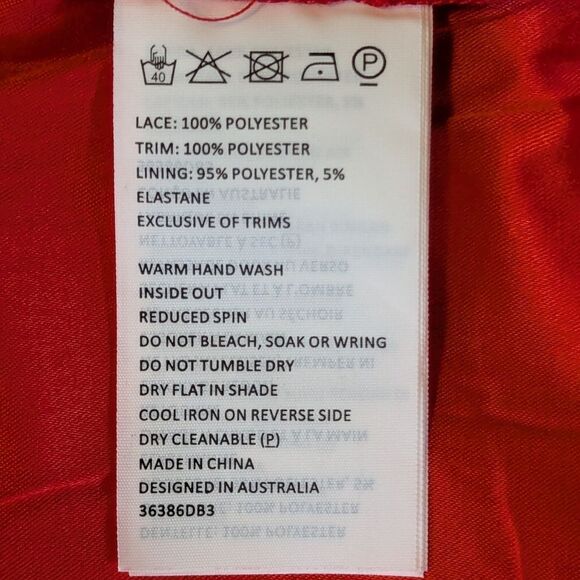 Bardot Gardencore Tomato Coquette Girl Feminine Coastal Beachy Chic Dress 6 - Picture 9 of 9